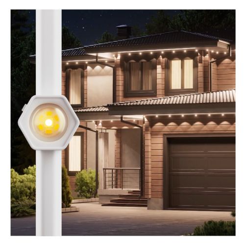 Nanoleaf Multicolour Permanent ARGB Outdoor Lights Starter Kit, 15 Metre, 16+ Million Colours, Trimmable, Reacts to Sound & Music, Built-In Controller Nanoleaf Multicolour Permanent ARGB Outdoor Lights Starter Kit, 15 Metre, 16+ Million Colours, Trimmable, Reacts to Sound & Music, Built-In Controller